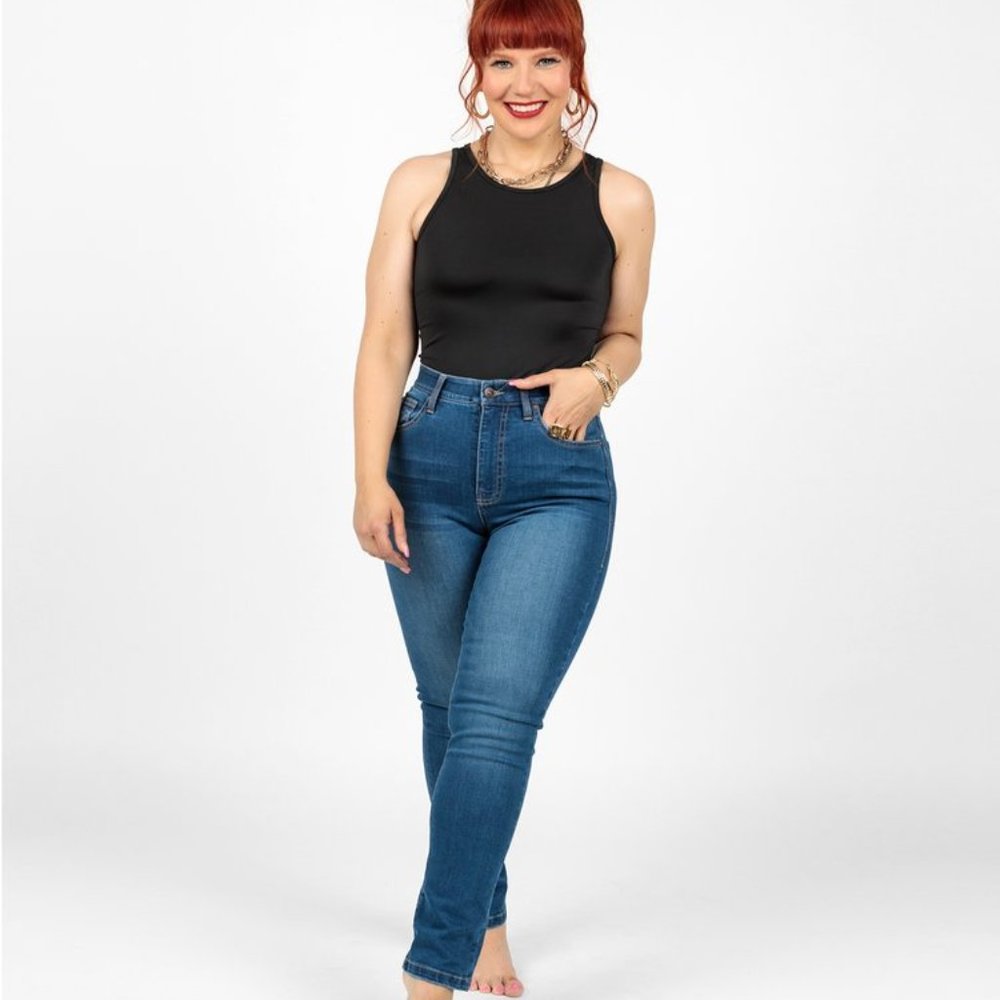 NWT LuLaRoe High Rise Straight Denim Size 42